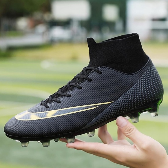 Unisex‎ Football Soccer Shoe Big Kids Youth Outdoor Firm Ground Soccer Cleats 10 - Picture 4 of 10